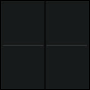 Kryt 122-00007  BUS / RF  2x1/2 ANTHRACITE 122-00007