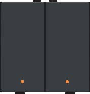 Sp�na� 122-52002  NHC 2-n�sobn� ovl�da�+LED - ANTHRACITE 122-52002