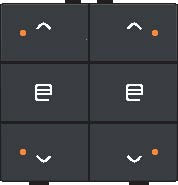 Sp�na� NHC 6-n�sobn� ovl�da�+LED 2x �al�zia - ANTHRACITE 122-52036