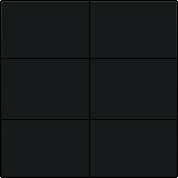 Kryt 122-60001  Stredov� kryt 6xbezpot.tla�idlo 24V-ANTHRACITE 122-60001