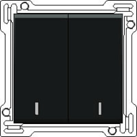 Kryt 122-61507  2x1/2 s okienkom ANTHRACITE 122-61507