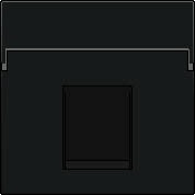 Kryt 122-65100  Stredov� kryt dataz�suvky 1xRJ-ANTHRACITE 122-65100