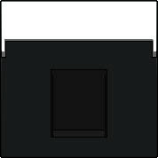 Kryt 122-65500  dataz�suvky s priesvitn�m pop. �t�tkom 1xRJ-ANTHRACITE 122-65500