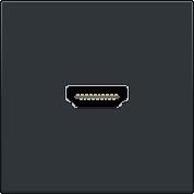 Z�suvka 122-69417  HDMI konektor ANTHRACITE, pripojenie konektor 122-69417