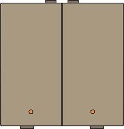 Sp�na� 123-52002  NHC 2-n�sobn� ovl�da�+LED - BRONZE 123-52002