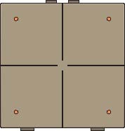 Sp�na� 123-52004 NHC 4-n�sobn� ovl�da� + LED BRONZE 123-52004