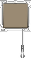 Kryt 123-63906  Stredov� kryt so �n�rov�m mechanizmom-BRONZE 123-63906