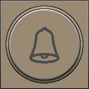 Kryt 123-64007  Stredov� kryt tla�idlo 6A -zvon�ek-BRONZE 123-64007