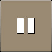 Kryt 123-68001  z�suvky dvojitej USB nab�ja�ky - BRONZE 123-68001