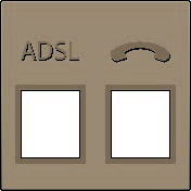 Kryt 123-69091  Stredov� kryt ADSL-TEL-BRONZE 123-69091
