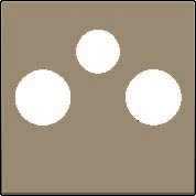 Kryt DOPREDAJ / 123-69551  Stredov� kryt TV+R+SAT-BRONZE 123-69551