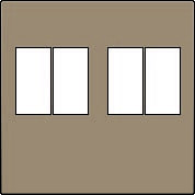 Kryt 123-69701  Stredov� kryt  2xREPRO-BRONZE 123-69701