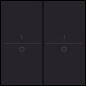 Kryt 124-00008  BUS / RF  2x1/2 ""I-O"" DARK BROWN 124-00008