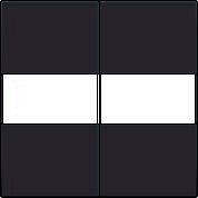 Kryt 124-00012  BUS / RF  2x1/2 TEXT DARK BROWN 124-00012