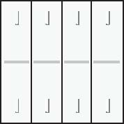 Kryt 154-00015  BUS / RF  4x1/4 WHITE COATED 154-00015