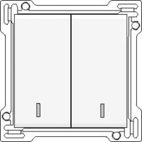 Kryt 154-61507  2x1/2 s okienkom WHITE COATED 154-61507
