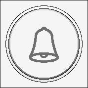 Kryt 154-64007  Stredov� kryt tla�idlo 6A -zvon�ek-WHITE COATED 154-64007