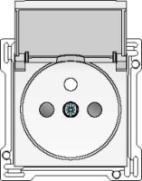 Kryt 154-66603  z�suvky 28,5mm s vie�kom a detskou poistkou-WHITE COATED 154-66603