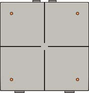 Sp�na� 157-52004  NHC 4-n�sobn� ovl�da� + LED - CHAMPAGNE COATED 157-52004