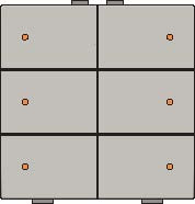 Sp�na� 157-52006 NHC 6-n�sobn� ovl�da�+LED - CHAMPAGNE COATED 157-52006