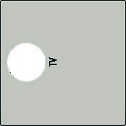 Kryt 157-69101  Stredov� kryt 1xTV (jeden otvor)-CHAMPAGNE COATED 157-69101