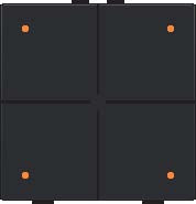 Sp�na� NHC 4-n�sobn� ovl�da�+LED - BLACK COATED 161-52004