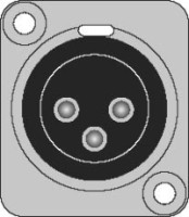 Konektor 170-39853  CONNECTOR XLR MALE 3P 170-39853
