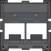 Adapt�r 170-65404  DATA 2-n�sobn� �ikm� pre konektory Niko 170-65404