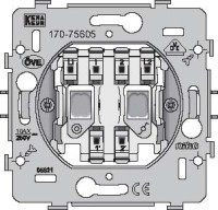 Sp�na� 170-75605  Pr�stroj sp�na�a �.6 + 1/0 (tla�idlo) - automatick� svorky 170-75605