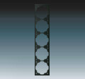 R�m�ek 1725-775 p�n�sobn� zamatov� �ierna (1754-0-4428) 2CKA001754A4428