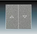 Kryt 1785 JA-87 �aluziov�ho sp�na�a s potla�ou metalick� �ed� (nahr. 1751-0-3020) 2CKA001751A3020