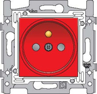 Kryt 199-66110  z�suvky+spodok 21mm �ERVEN� - bez rozperiek 199-66110
