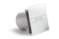 Ventiltor e100GTH CATA Hygro+Timer,2rchl.,LED teplomer+vlhkomer,as.dobeh,sklen.kryt,gul.lo, IP44 M9942305