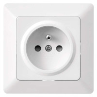 Z�suvka French 1-n�sobn� IP20 biela A6001.0 1906010502
