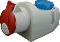 Zsuvka IZVZ 1653 nstenn 400V+230V IP44 16A 10006752.00