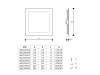 Svietidlo LED DOWNLIGHT THIN 24W IP20 4000K-neutrlna biela LM22300006