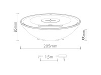 Svietidlo CHARGER RGBW 10W 250lm 220-240V IP20 s nabjakou na telefn ierne PN15100001