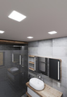 Svietidlo LED DOWNLIGHT SQUARE 12W 1200lm 4000K IP66 vstavan hranat - neutrlne PN14300011