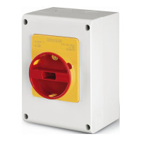 Sp�na� ISOLATOR 0-1 40A 3P IP65 plast 105x150 EM nad omietku 590.EM4013