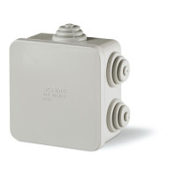 �katu�a SCABOX IP55 (s v�vodkami) 80 x 80 x 40 mm, nad omietku plastov� 680.003