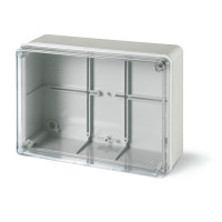 �katu�a SCABOX IP56 (bez v�vodiek)190x140x70 mm, nad omietku priesvitny kryt 686.228