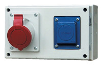 Skria D141.1001  1x230V, 1x 3253A zsuvkov D141.1001