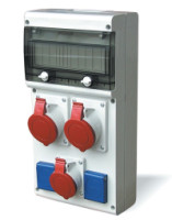 Skria 632.312W-111F2 BLOCK4 zsuvkov, IP54, 1x3253,1x1653, 3x230V, 11M isten 632.312W-111F2