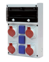 Skria 632.X3311-113F2 zsuvkov, IP54, 2x32A,2x16A,3x230V isten 632.X3311-113F2