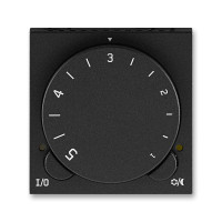 Termostat 3292H-A10101 63  LEVIT univerz�lny mechanick� s oto�n�m ovl�dan�m teploty onyx/dym.�ierny 3292H-A10101 63
