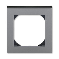 R�m�ek LEVIT  jednon�sobn�, s otvorom 55x55mm, oce�ov�/dymov� �ierna 3901H-A05510 69