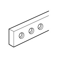 Zbernica LE037389 12x4/160A M5/18mm l=991,5mm Cu 037389