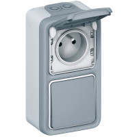 �katu�a / DOPREDAJ / PLEXO in�tala�n�, 2P zvisl�, povrchov� mont�, siv�, IP55 069661