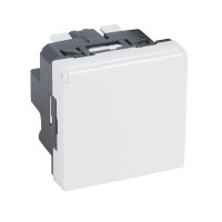 Z�suvka MOSAIC M/45 2P+T s klapkou 2m biela 077149