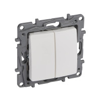 Sp�na� NILOE 1/0+1/0  2-tla�idlo biely  (NEW) 764508